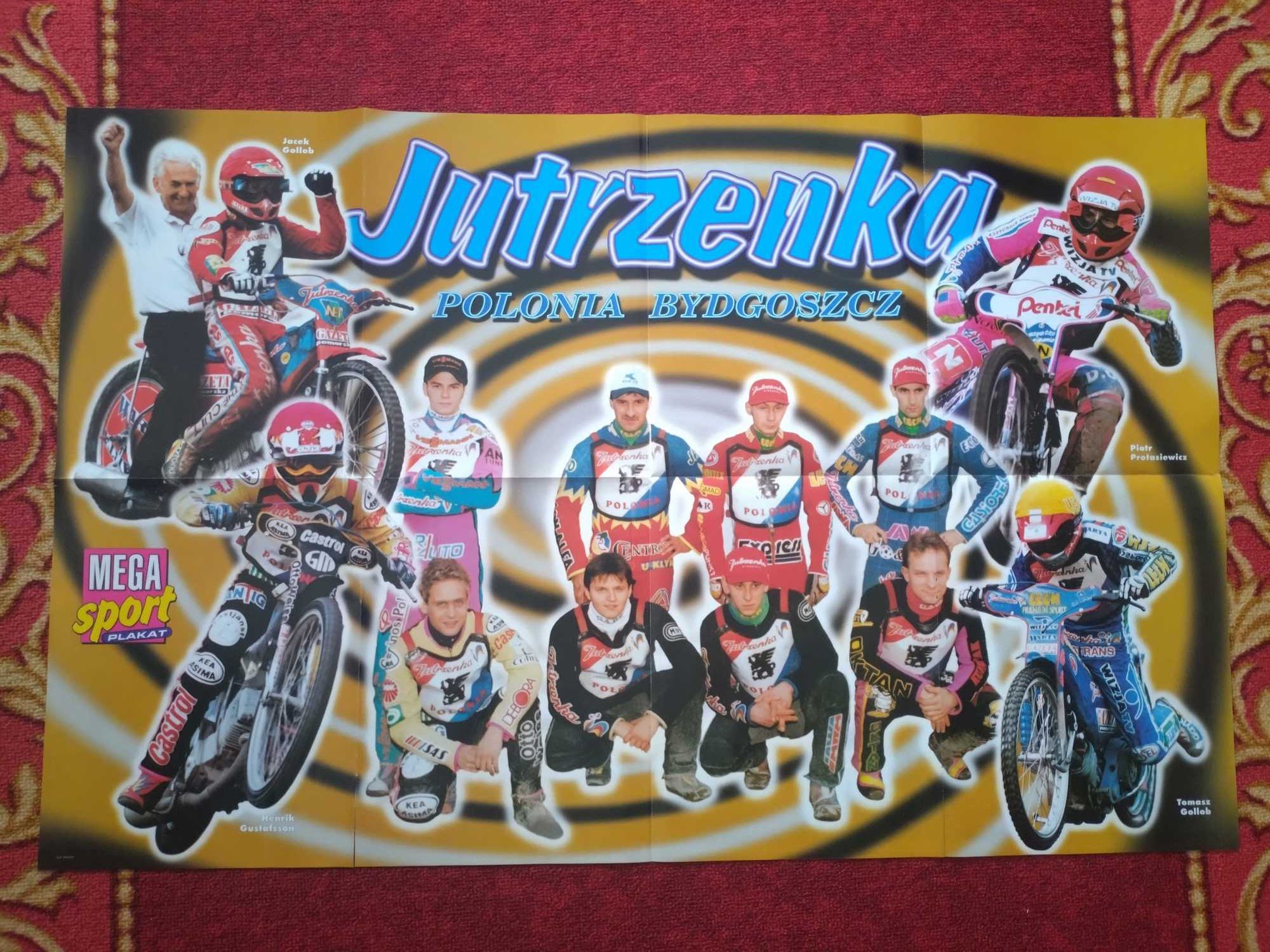 PLAKAT Żużel/ Piłka Nożna XXL MEGA SPORT z lat 90