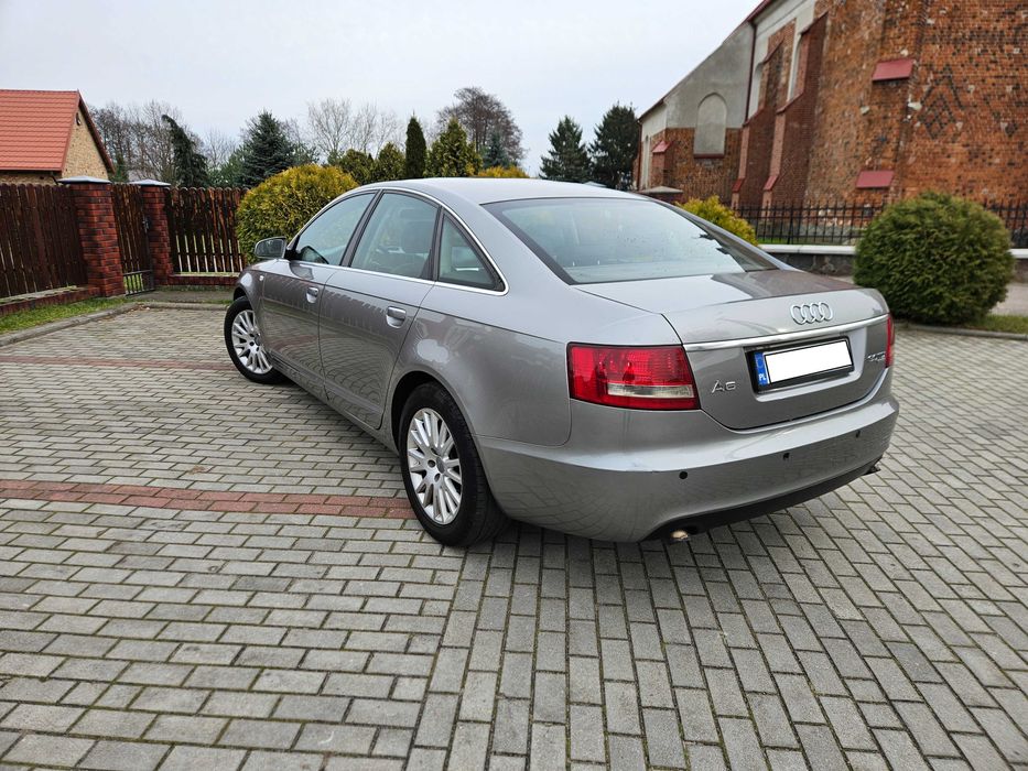 Audi A6 C6 - 2005r. - 3.0 TDI 211Km Quattro - Skóry - Szyber - Alu