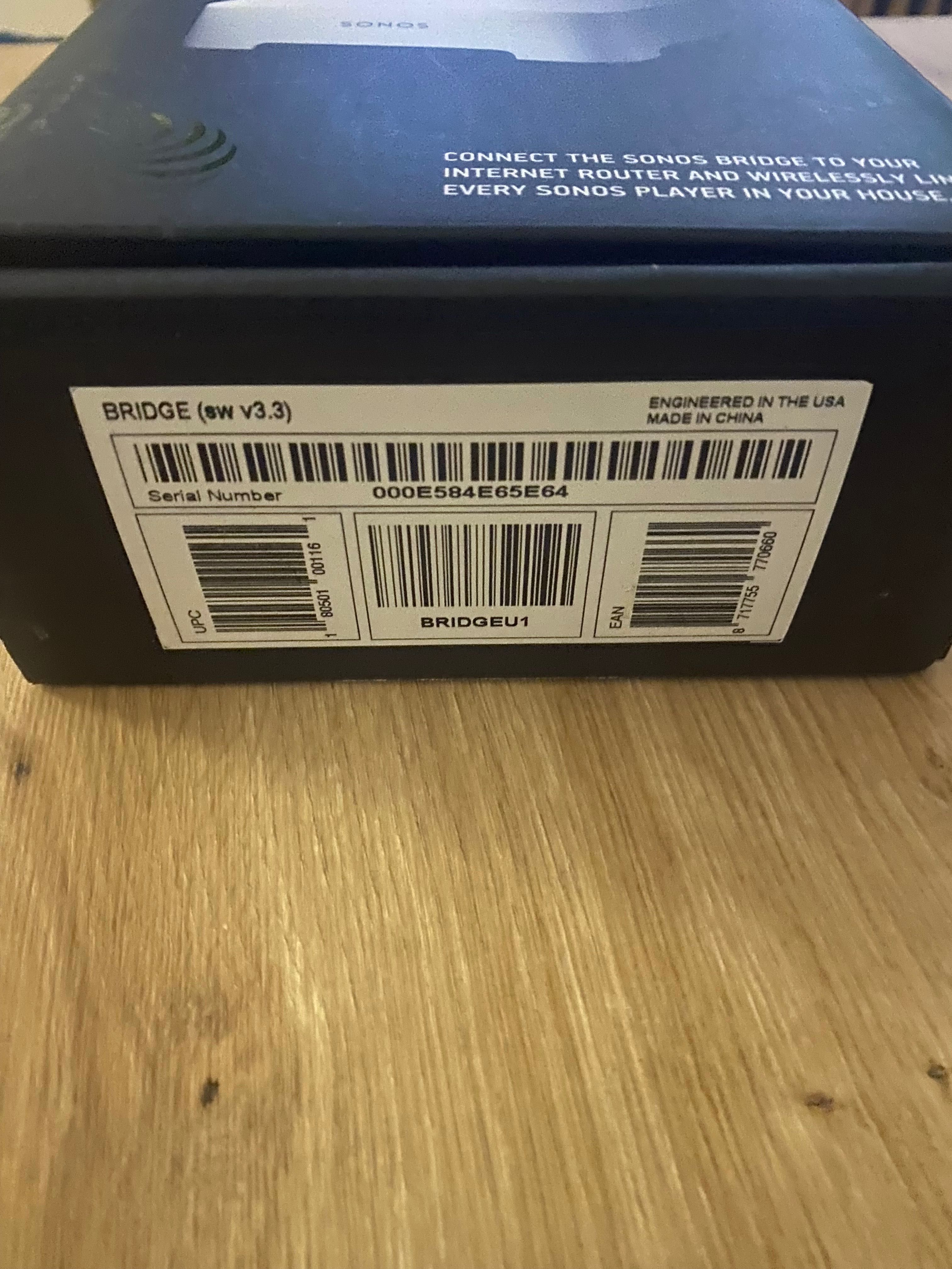 Sonos Bridge The Wireless HiFi System