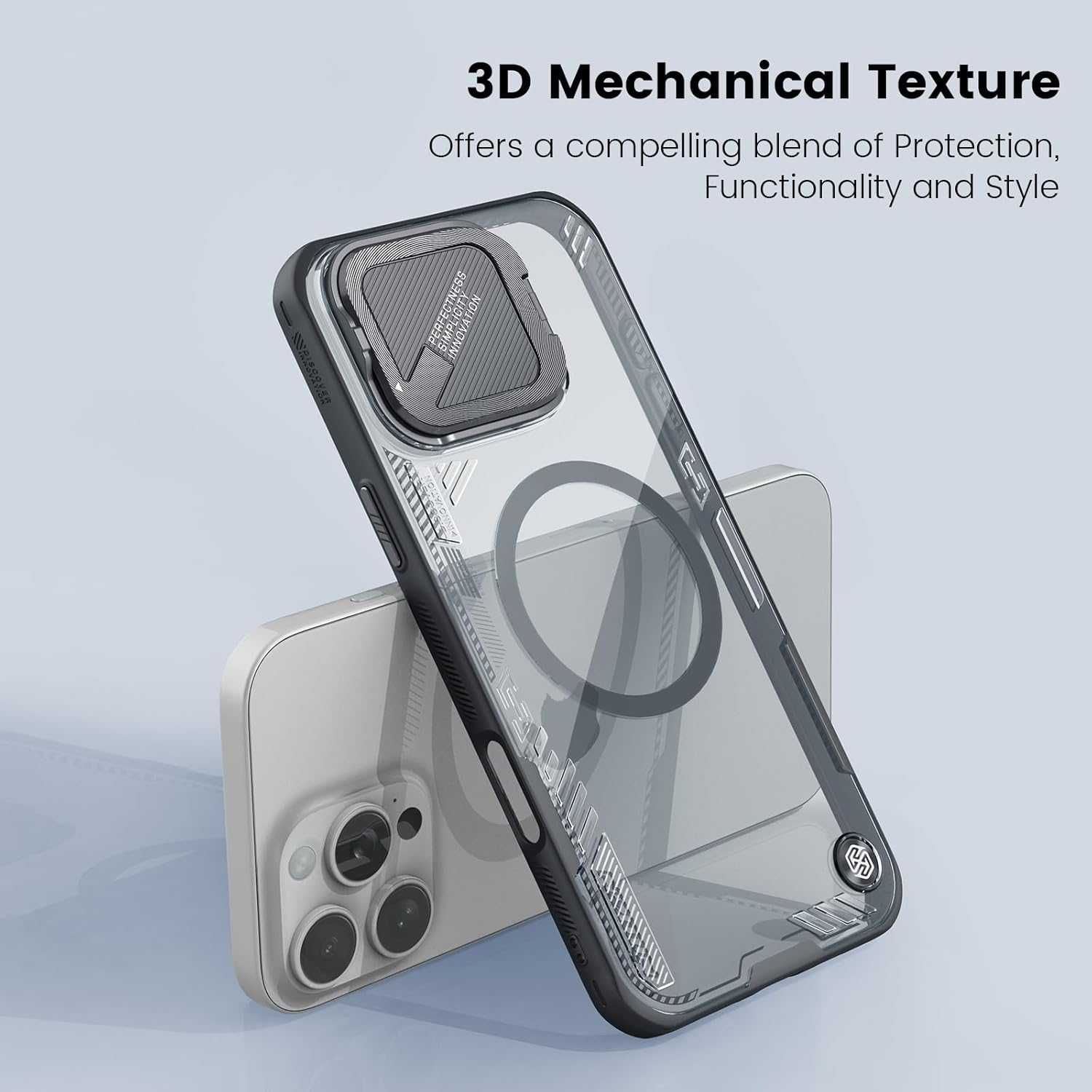 Nillkin etui do iPhone 16 Pro Max pancerne MagSafe osłona obiektywu