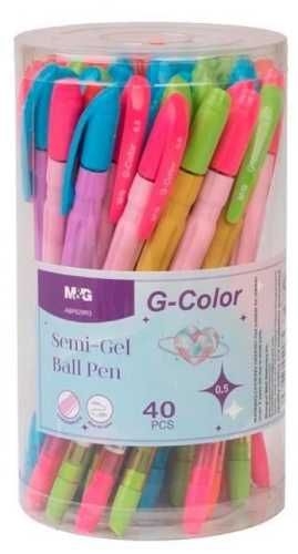 Długopis żelowy Semi - Gel 0,5mm nieb. (40szt) M&G
