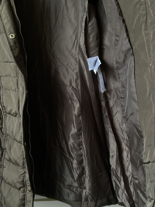 Oltre markowa puchowa brazowa kurtka damska