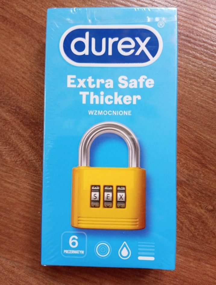 Durex Extra Safe Thicker - prezerwatywy wzmocnione 6szt