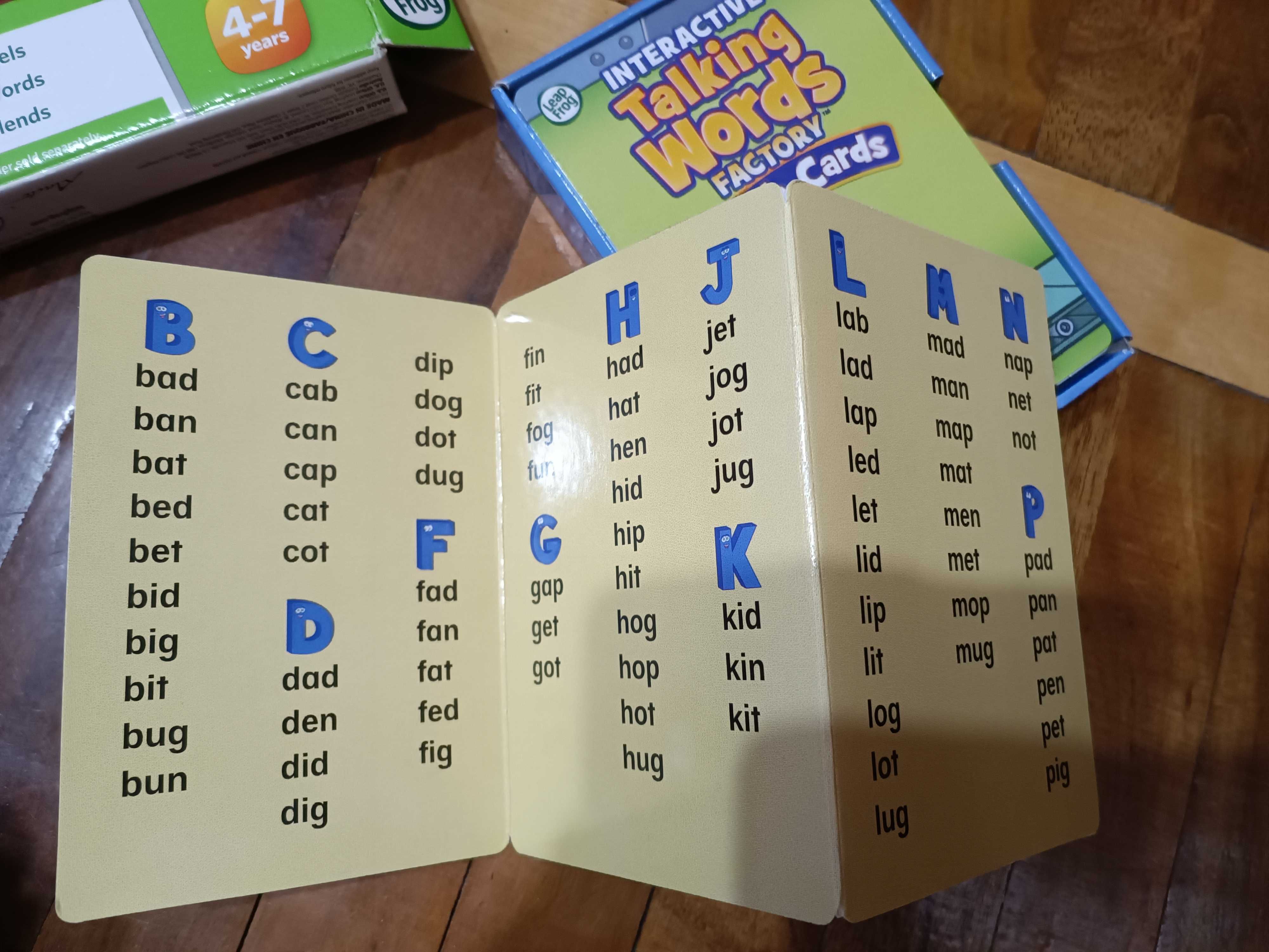 Leap Frog Tag LeapReader Interactive Letter Factory Flash Cards