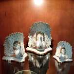 Conjunto 3 pavões decorativos