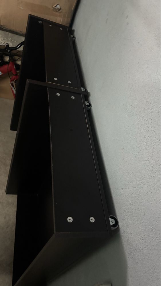 MALM - (4un) Caixa arrumação p/estr cama, pret-cast, 200 cm