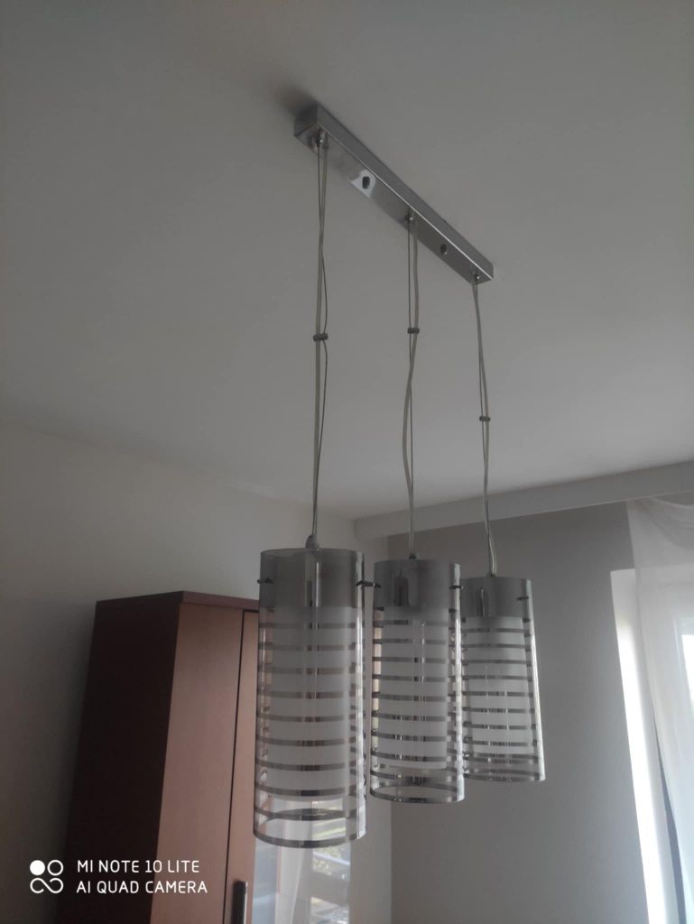 Lampa wisząca szklana