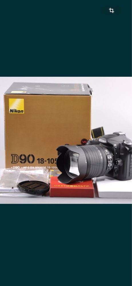 Продам фотоапарат Nikon D90 комплект полный