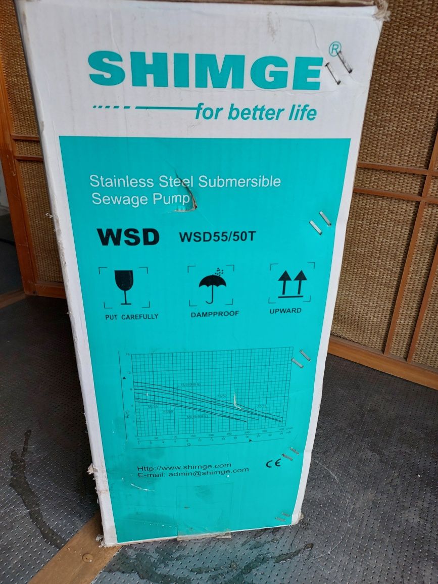 Пропоную насос фекальній  Shimge WSD50/55T