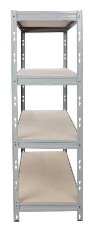 4 Estantes metálicas cinza Spaceo 180x180x60