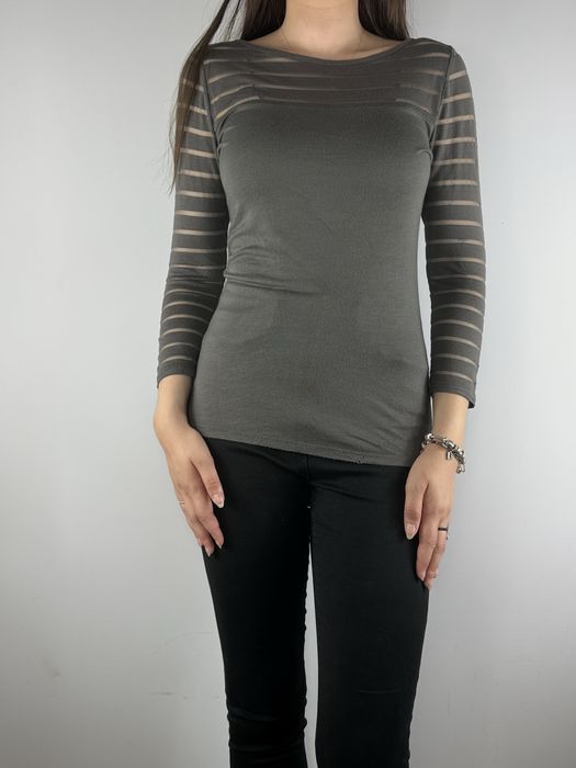 Szara popielata bluzka rękaw 3/4 INC rozmiar M