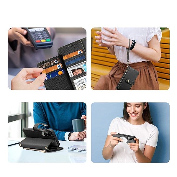 Etui Dux Ducis Lawa z MagSafe na Samsung Galaxy S25 Edge - czarne