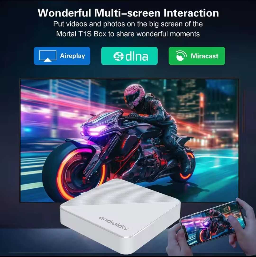 Smart TV Box MORTAL -Т1Х.  Android 14 смарт приставка
