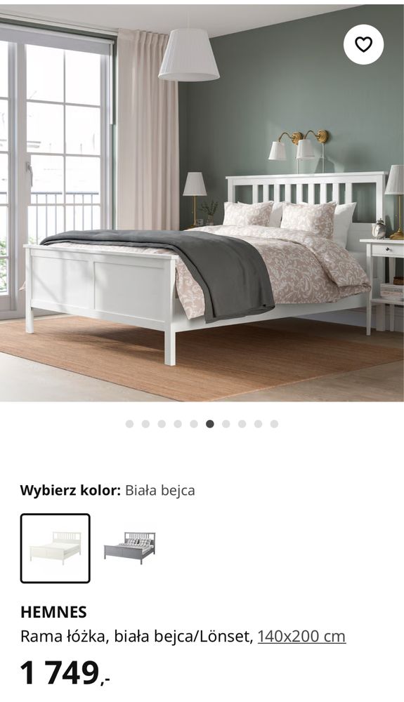 Łóżko Ikea Hemnes