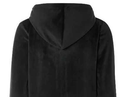 Bluza welurowa rozpinana z kapturem