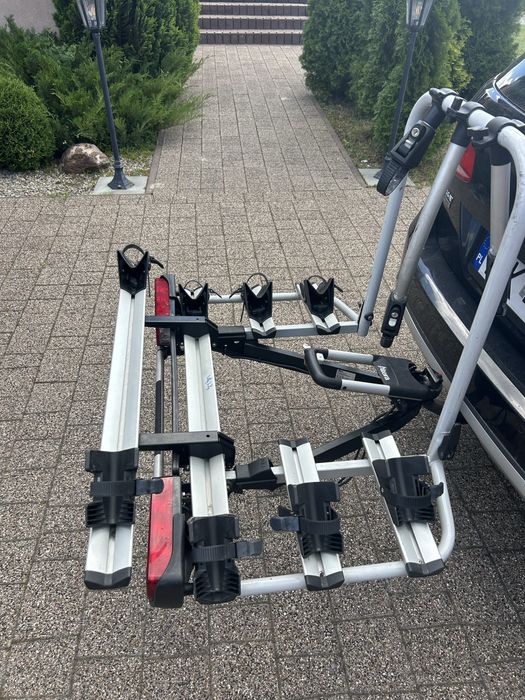Bagażnik rowerowy Atera Thule na cztery rowery na hak holowniczy uchyl