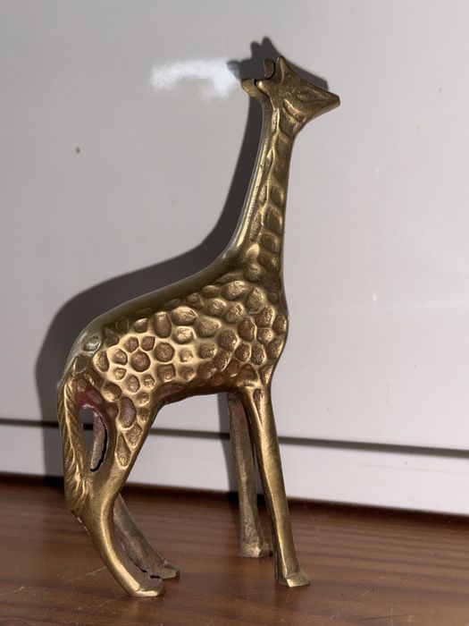 Żyrafa - mosiężna figurka idealna na prezent