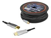 Kabel HDMI-HDMI OPTYCZNY 50m, 2.0V, 4K 60HZ, złote wtyki.