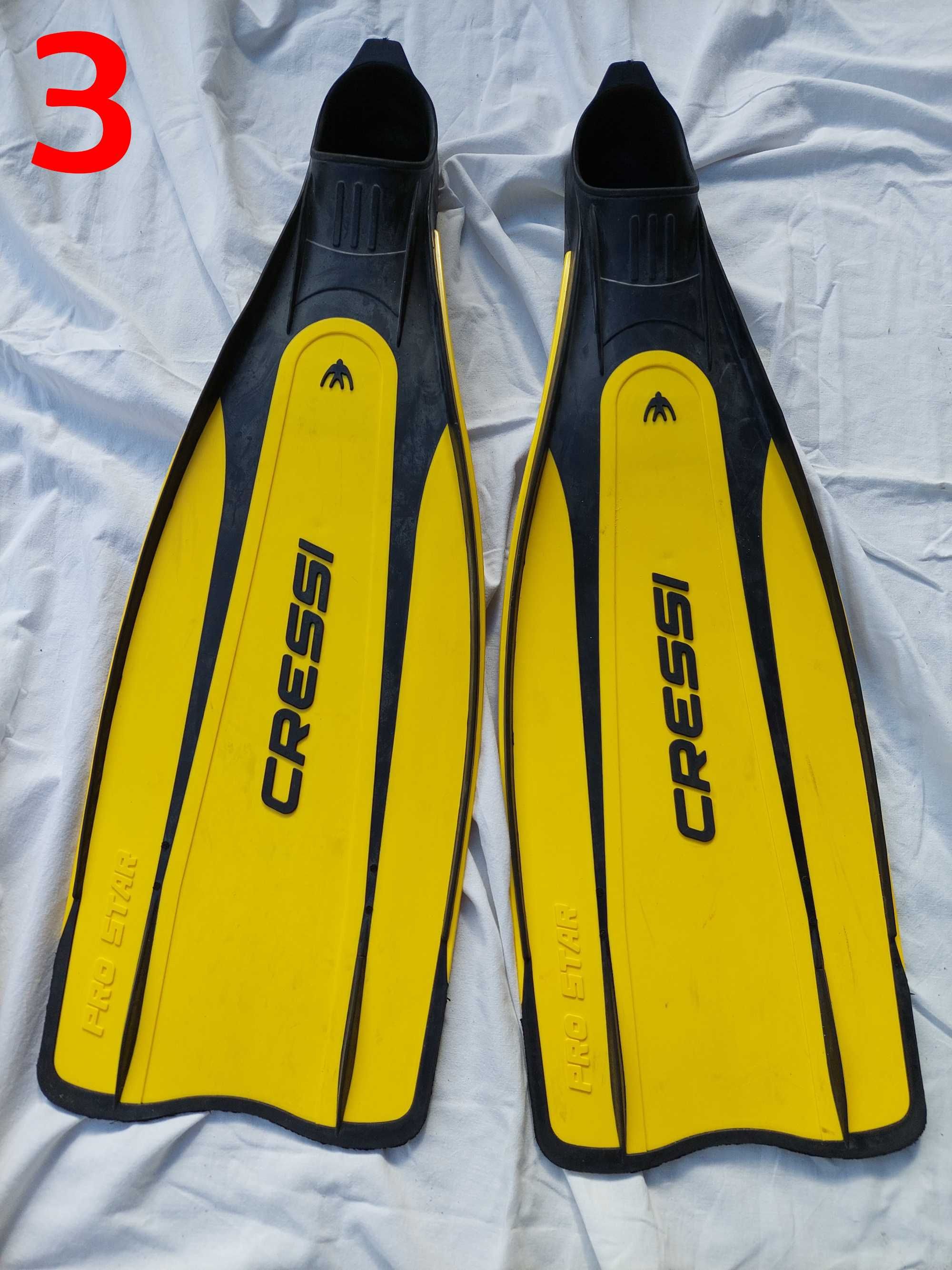 Várias Barbatanas de Mergulho Cressi Rondine, 2000 HF, Pro Star