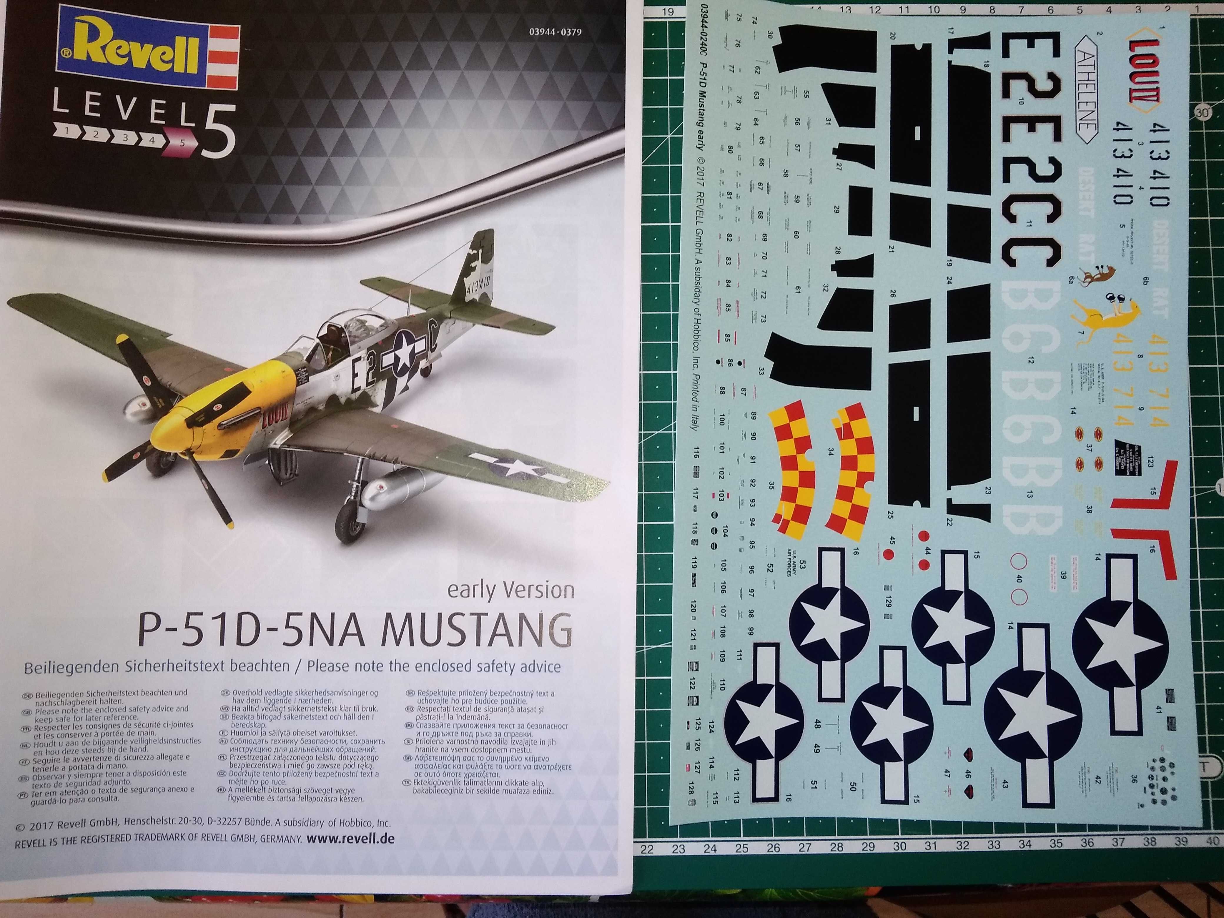 Модель  P-51D-5NA Mustang в масштабе 1/32 от Revell