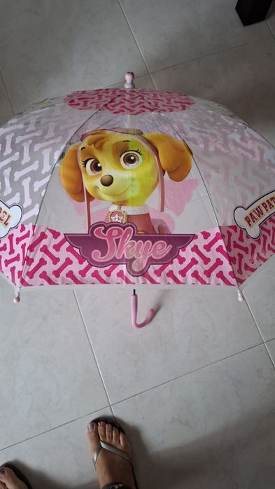 Chapéu de chuva para criança patrulha pata