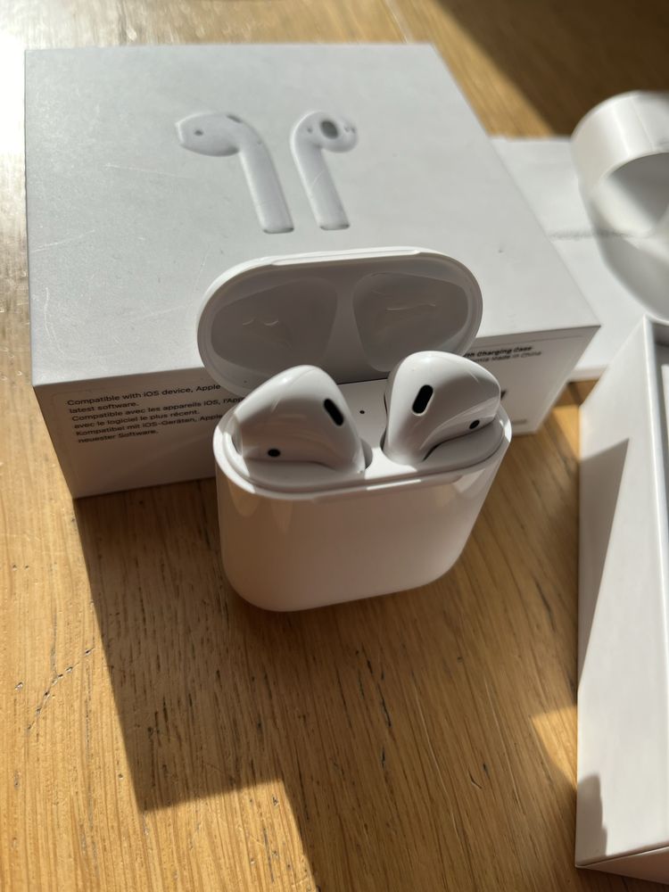 Oryginalne słuchawki Apple Airpods 2 Białe