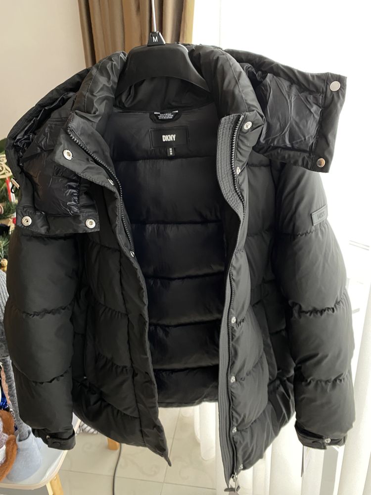 Куртка DKNY хакі та чорна S, M