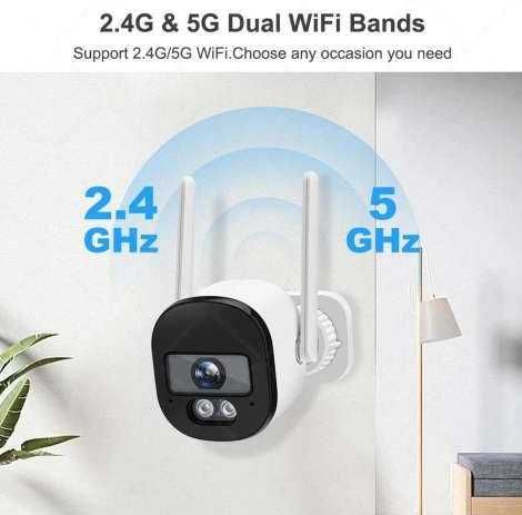 4 MP  IP-камера 2.4G/5G WiFi уличная Tuya + 2 МР камера ICam 365