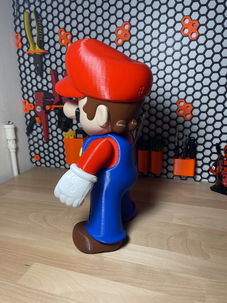 Super Mario Figurka 37cm wydrukowany na drukarce 3D prusa mk3s+