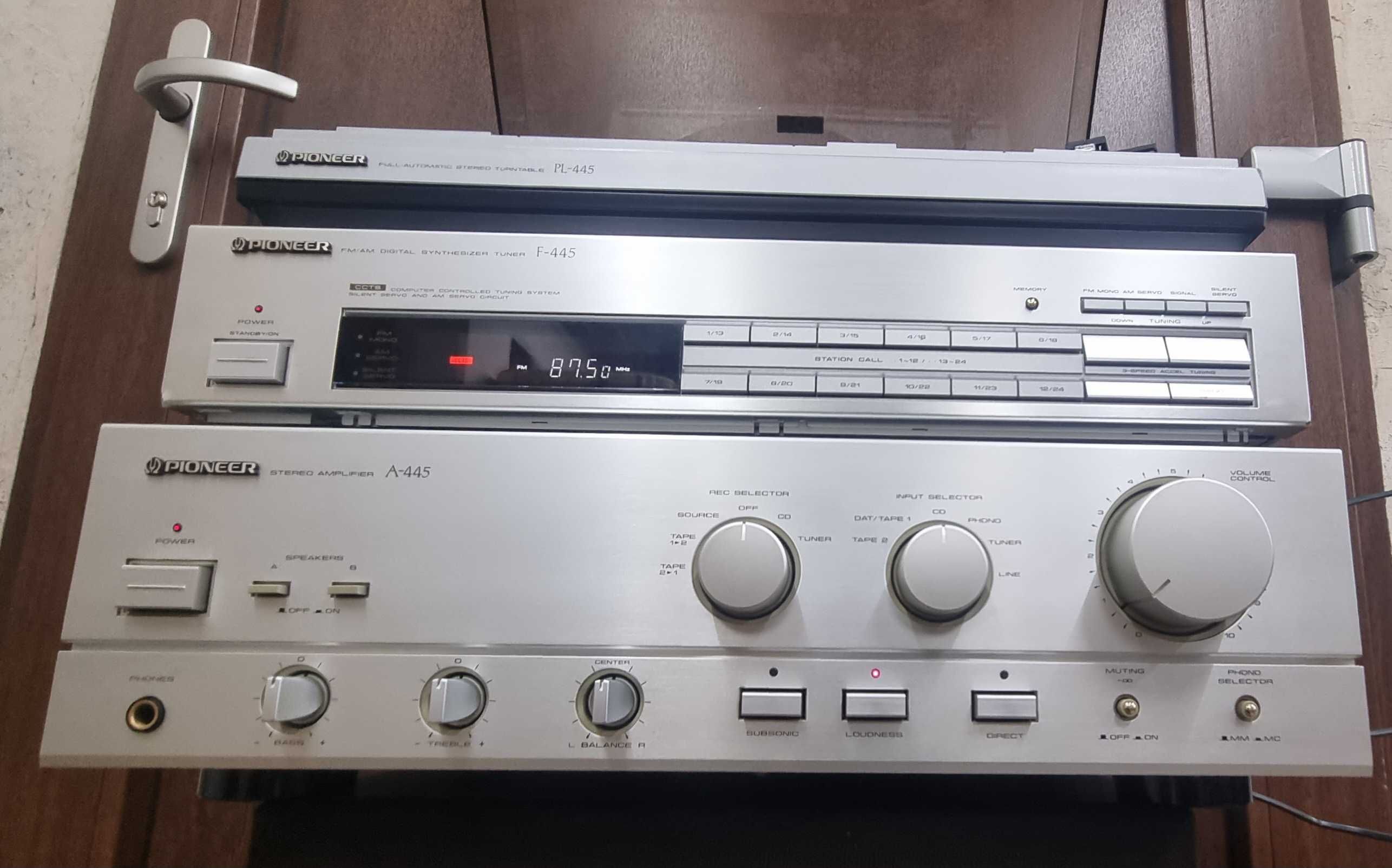 Wzmacniacz Pioneer 445 tuner 445 gramofon 445