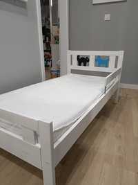 Łóżko dziecięce 145 x 75 cm drewniane+ materac hevea