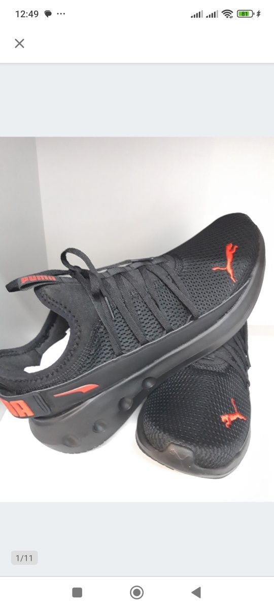 Buty męskie sportowe Puma SOFTRIDE CARSON FRESH  czarne 43