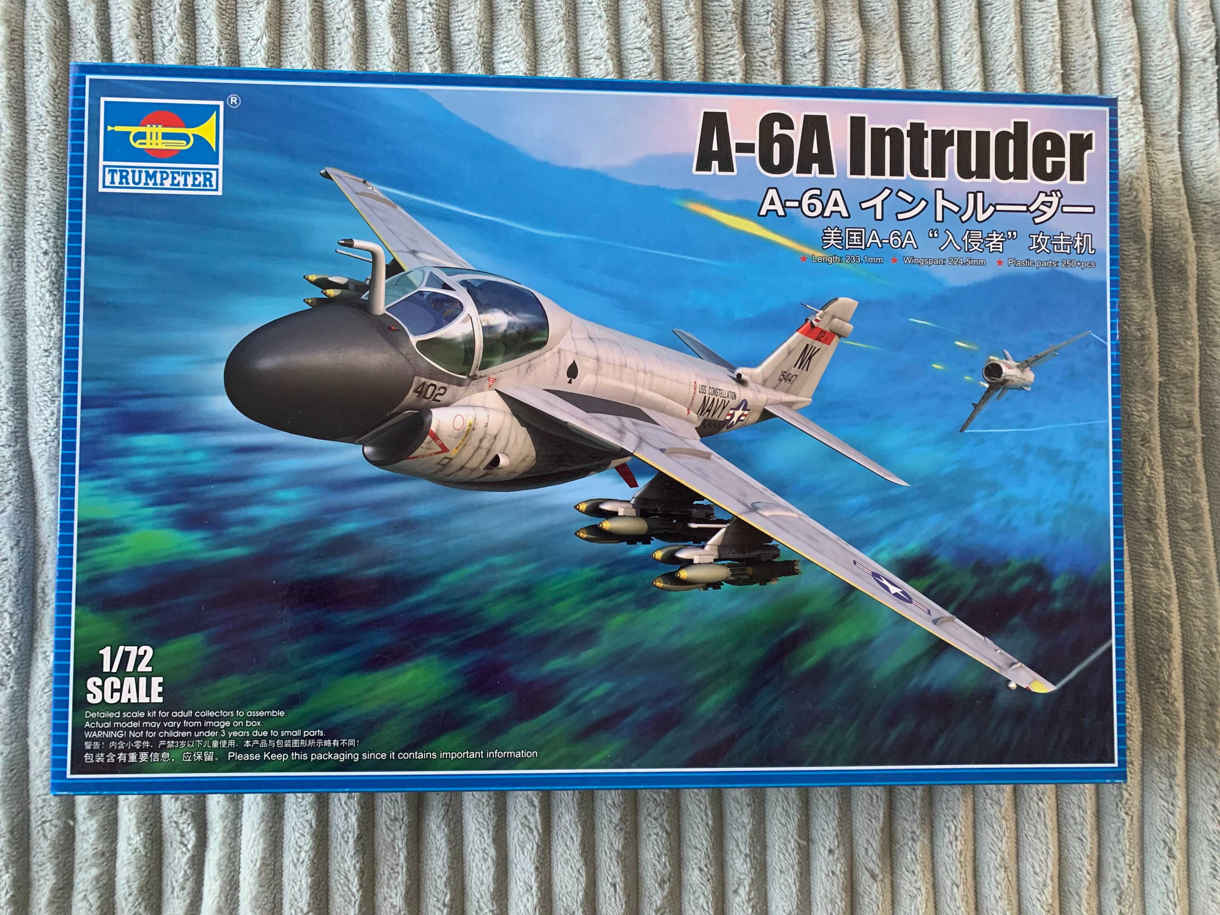 Trumpeter 01640 A-6A Intruder nowy model 1/72 plus DODATKI