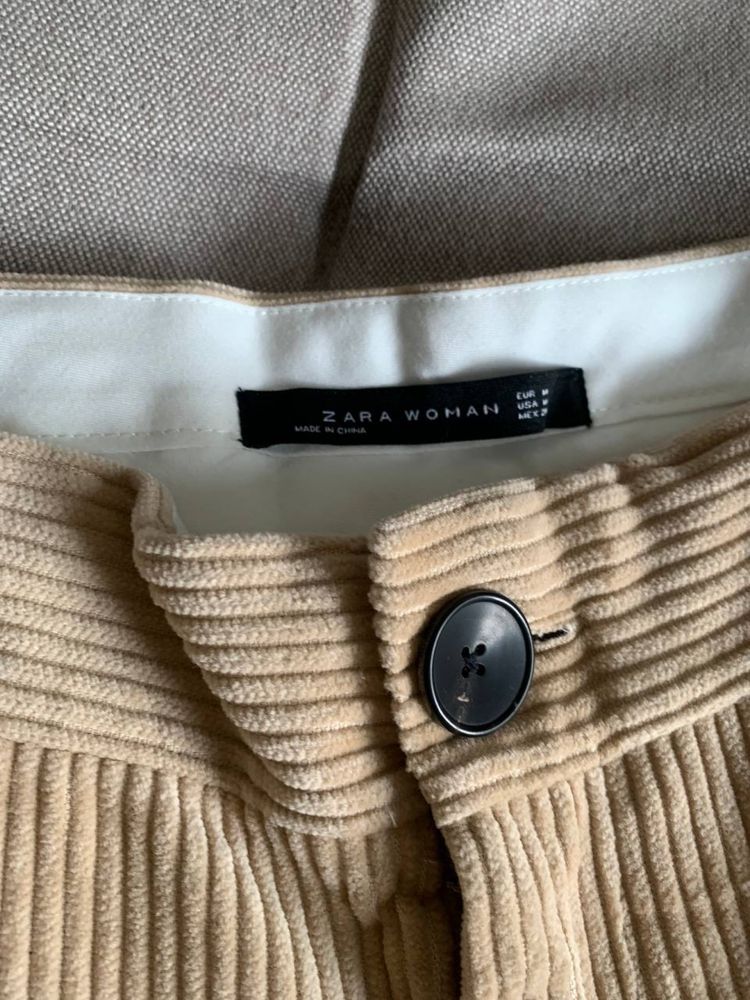 Штани Zara вельвет пісочні