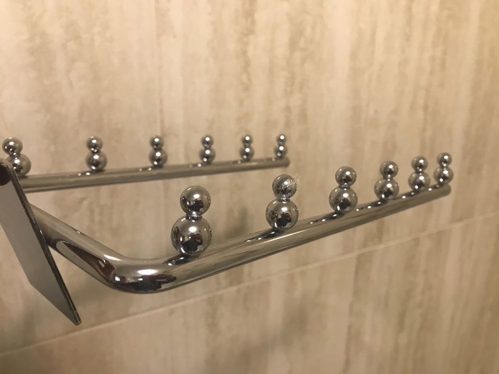 Новая вешалка для ванной, хромирований металл