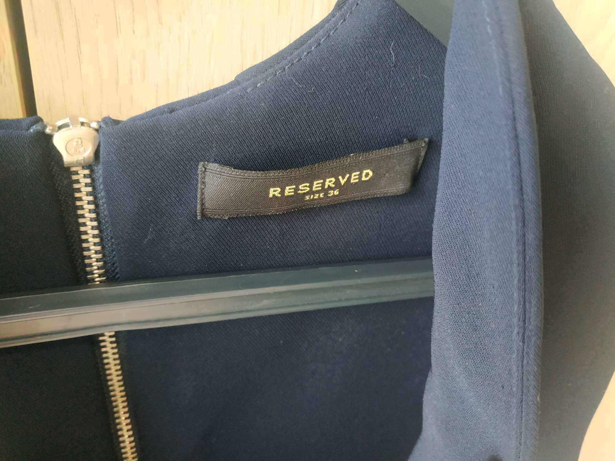 Elegancka granatowa Bluzka Reserved 36