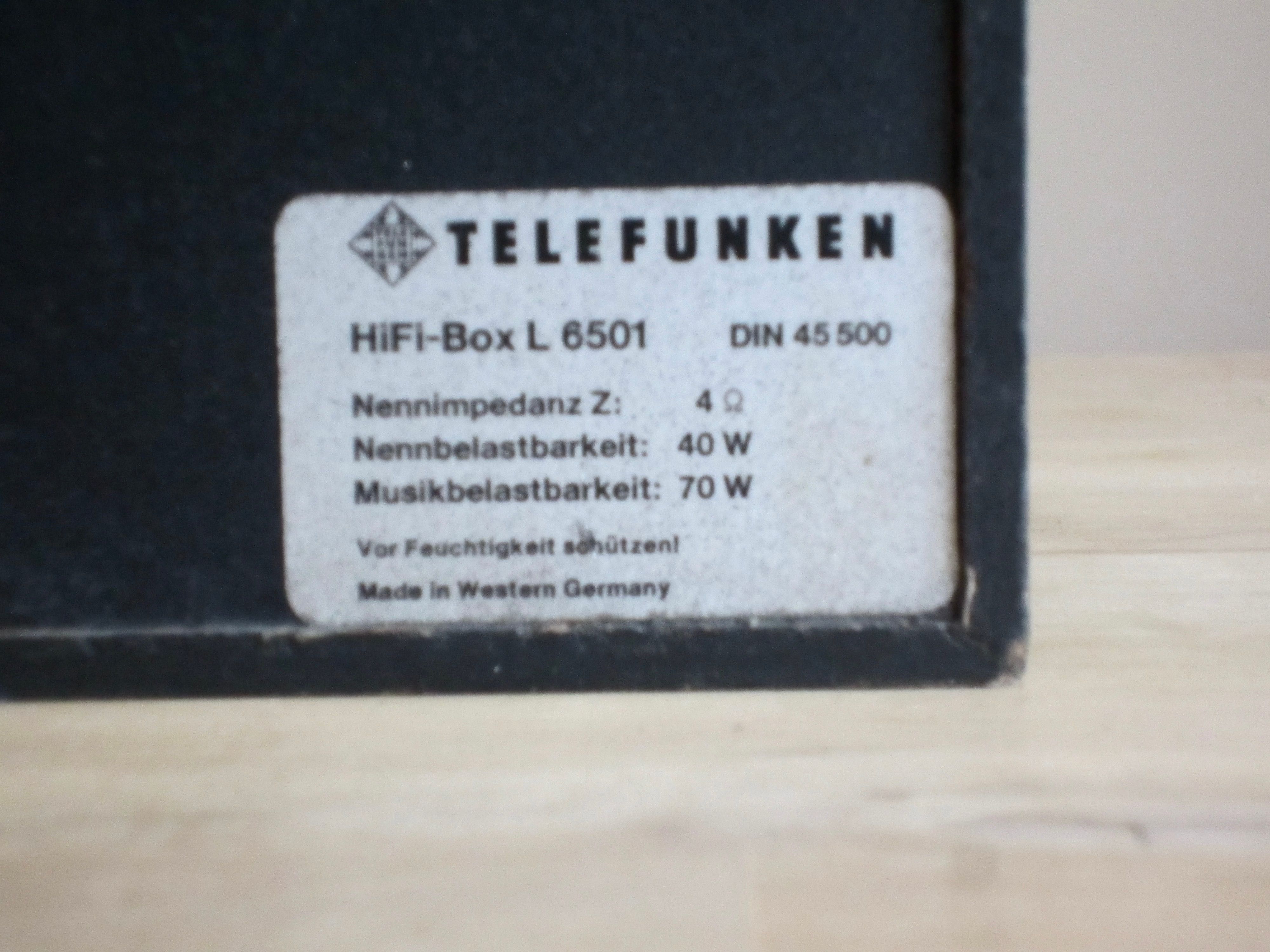 Monitory studyjne kolumny Telefunken L 6501