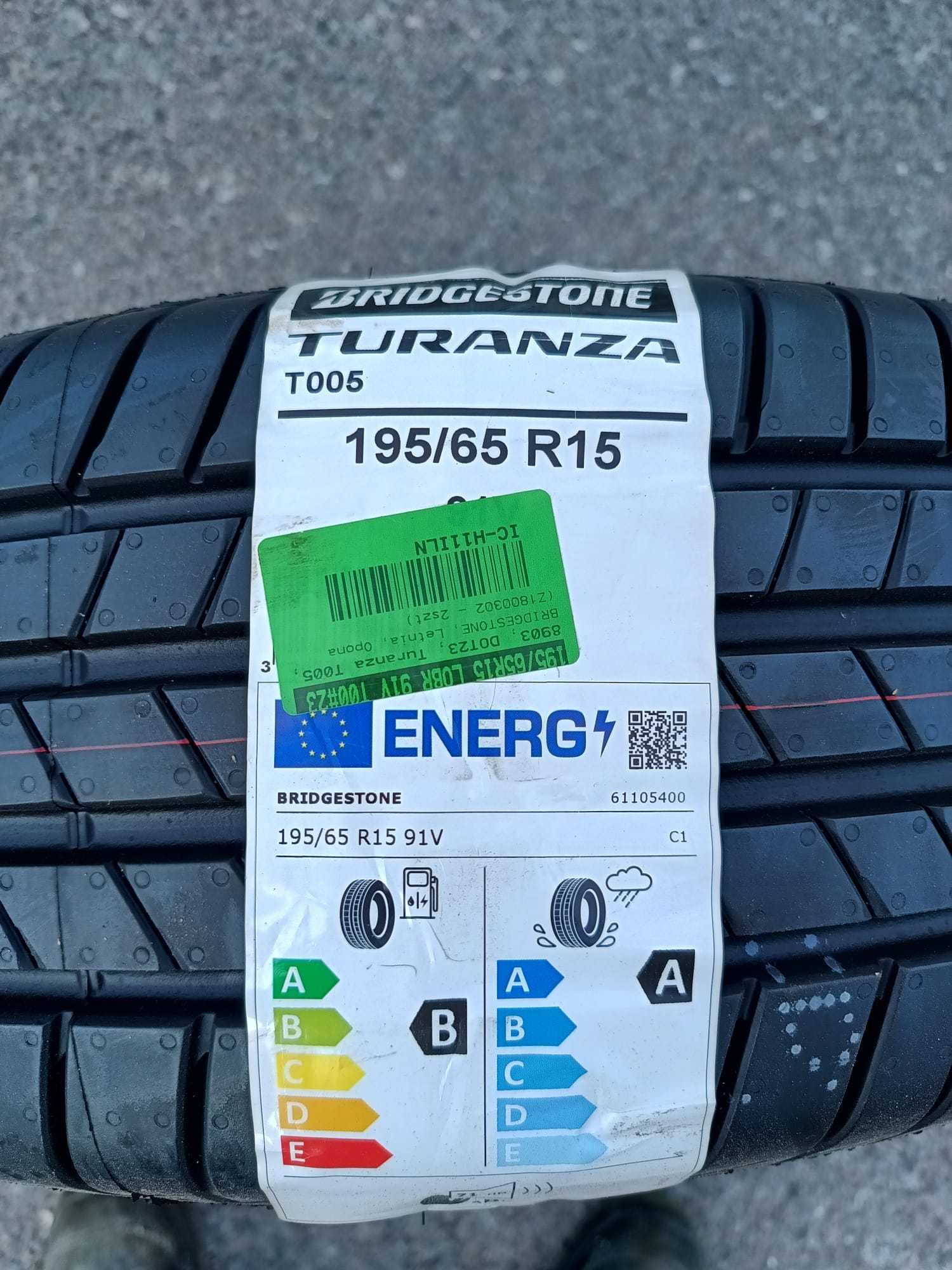 Bridgestone Turanza T005 195/65/15 nowe letnie opony 2 szt