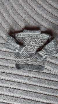 Sweterek dla dziecka wełniany wełna 68