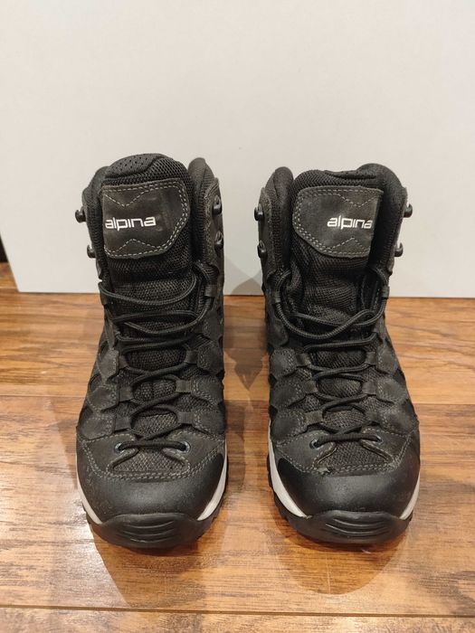 Buty trekkingowe wysokie chłopięce czarne Alpina simbia MID rozm. 41