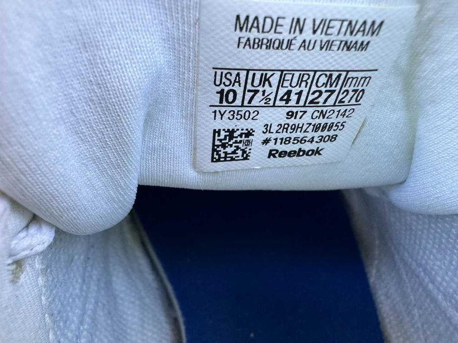 кроссовки шкіряні туфлі мокасіни туфли кожаные Reebok р. 41 26.8 см