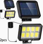 Lampa solarna , uliczna , czujnik ruchu , zmierzchu , zestaw 2 lampy