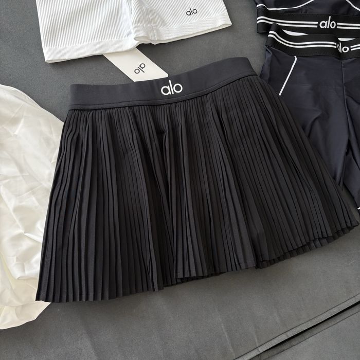 Юбка Alo белая черная спідниця Ало юпка біла чорна