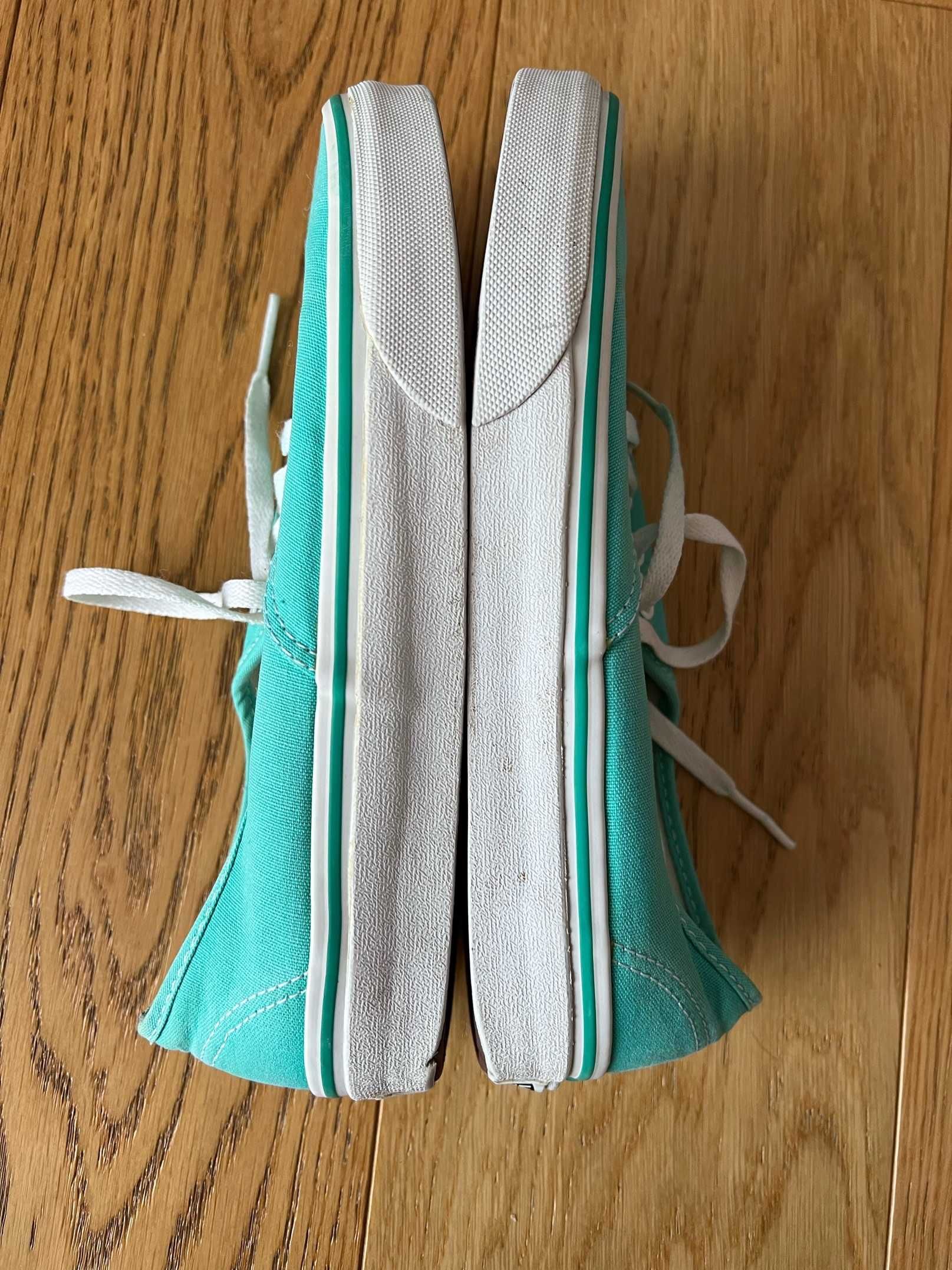 Turkusowe niskie trampki (Authentic), Vans - rozmiar 38