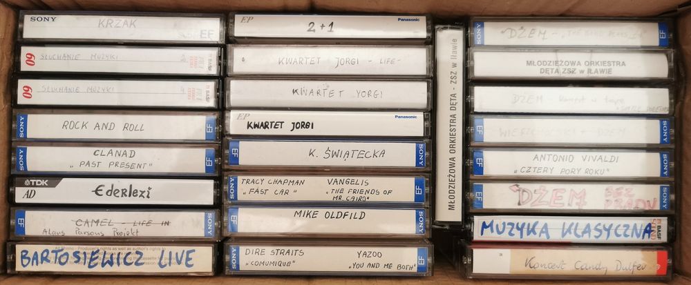 Kasety Magnetofonowe Dżem TSA Clapton Jakubowicz Jean Michel Jarre