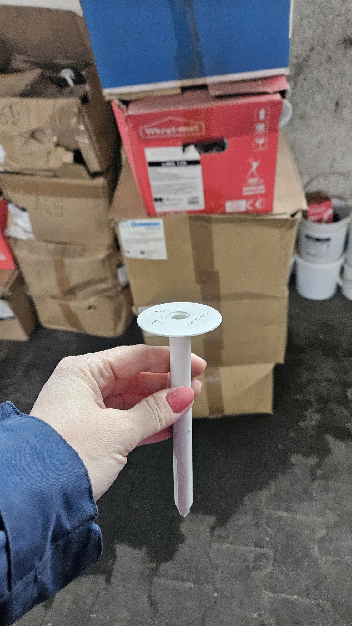Tuleje do mocowania dachów kołek teleskopowy 185 mm z wkrętem 427 szt.