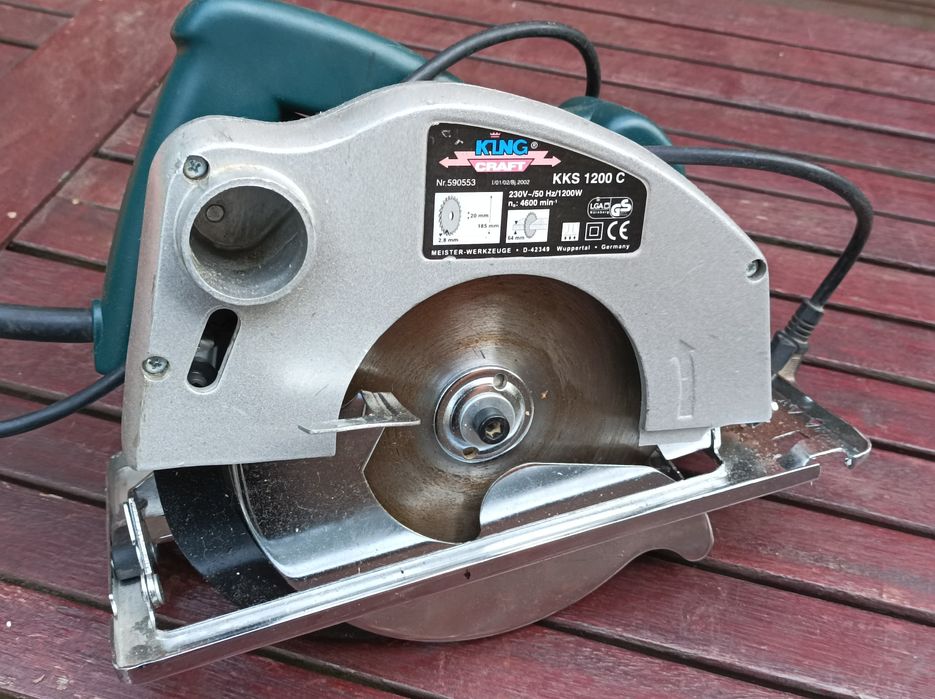 Ręczna pilarka tarczowa King Craft, 1200W. 02r.Solidna.
