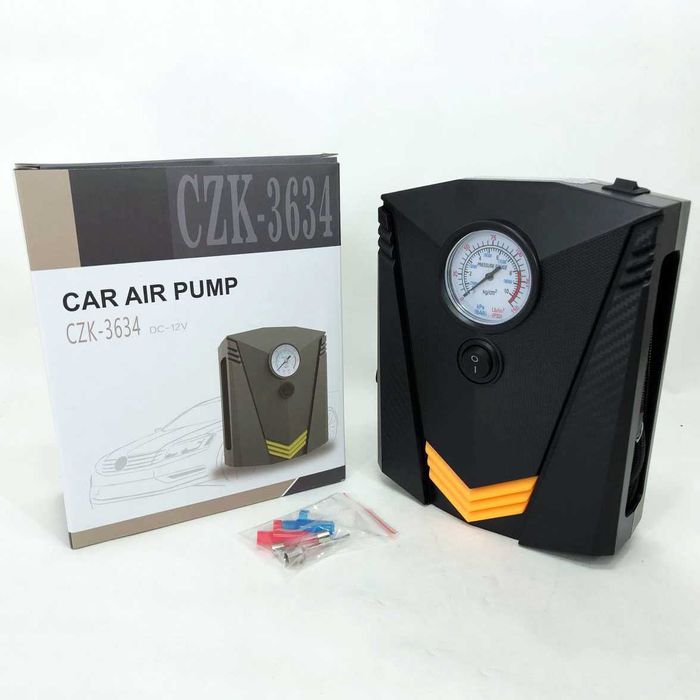 Автомобільний  12V насос із ліхтариком, насос  від прикурювача