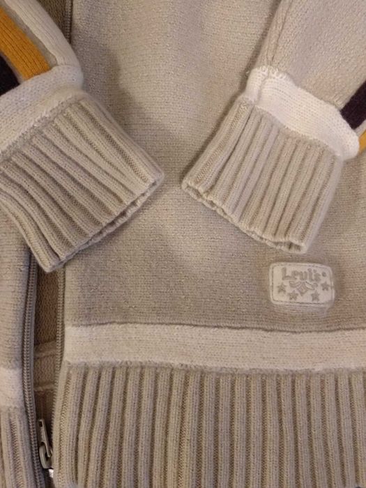 Мужской шерстяной трикотажный кардиган бренда LEVIS размер XS