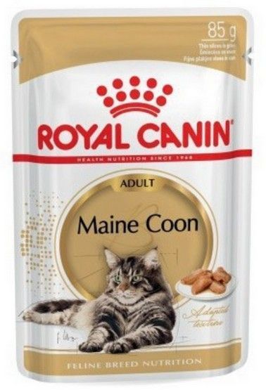 Karma dla kotów dorosłych rasy maine coon Royal Canin plasterki 85g